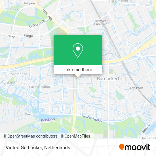 Vinted Go Locker map