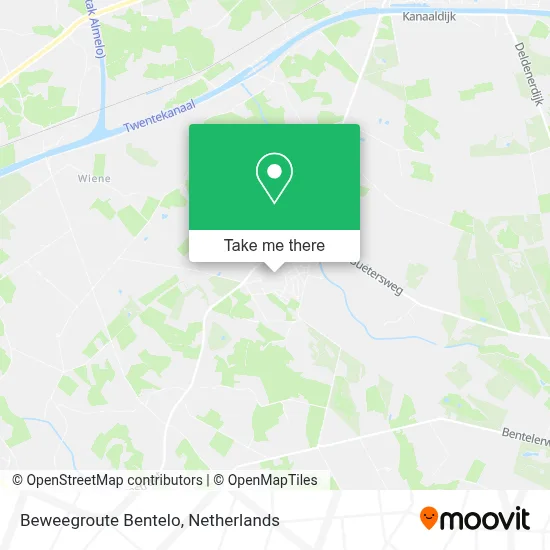 Beweegroute Bentelo map