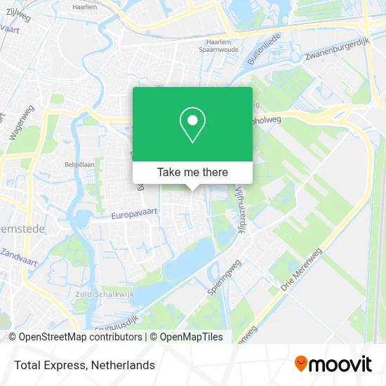 Total Express map