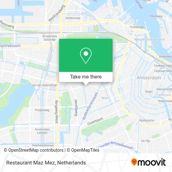 Restaurant Maz Mez map