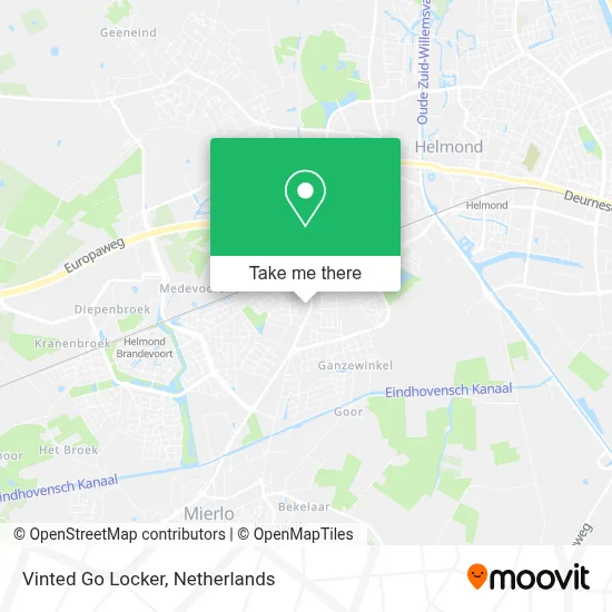 Vinted Go Locker map