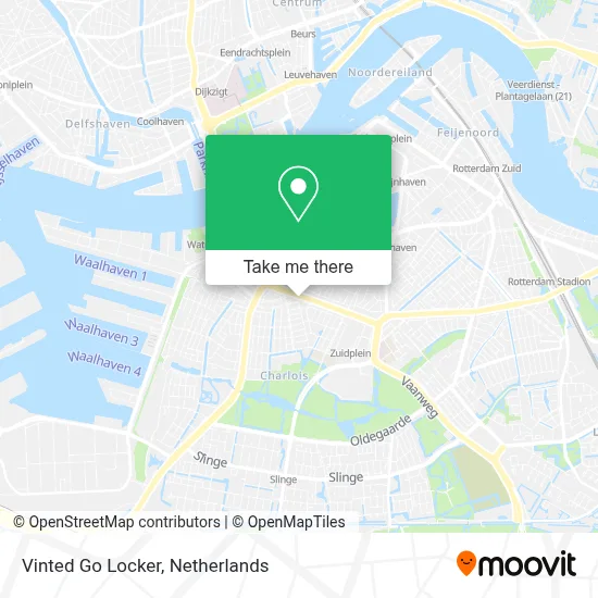 Vinted Go Locker map