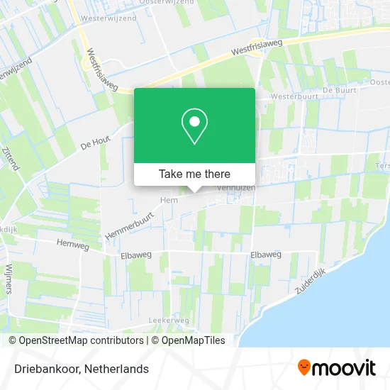 Driebankoor map