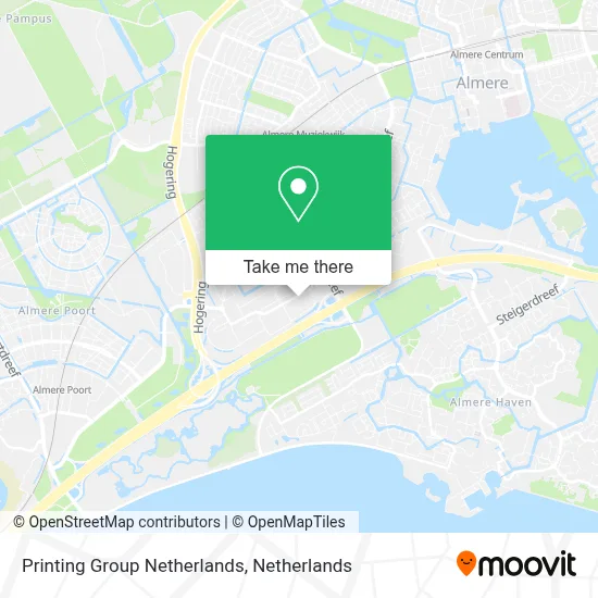 Printing Group Netherlands map