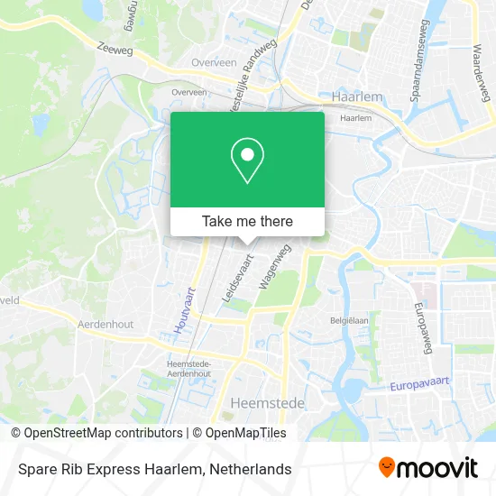 Spare Rib Express Haarlem map