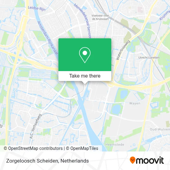 Zorgeloosch Scheiden map