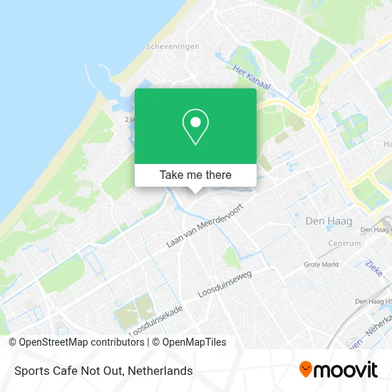 Sports Cafe Not Out map