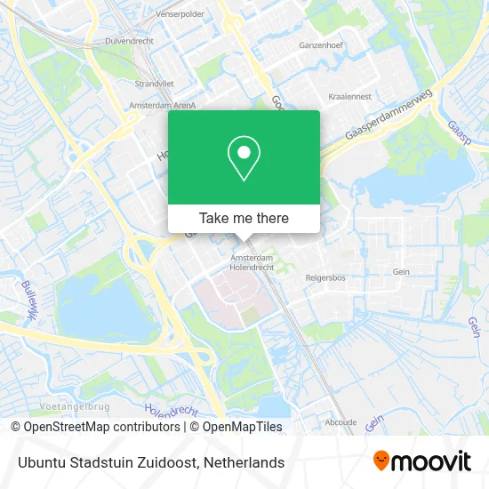Ubuntu Stadstuin Zuidoost map