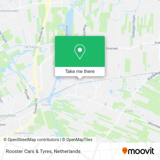 Rooster Cars & Tyres map