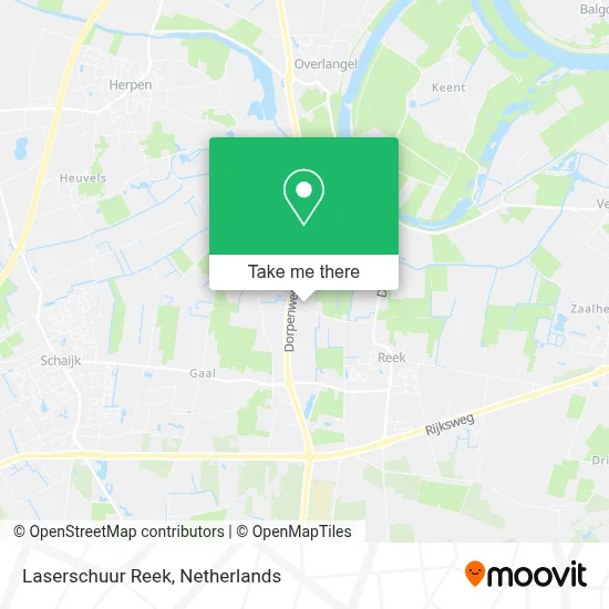 Laserschuur Reek map