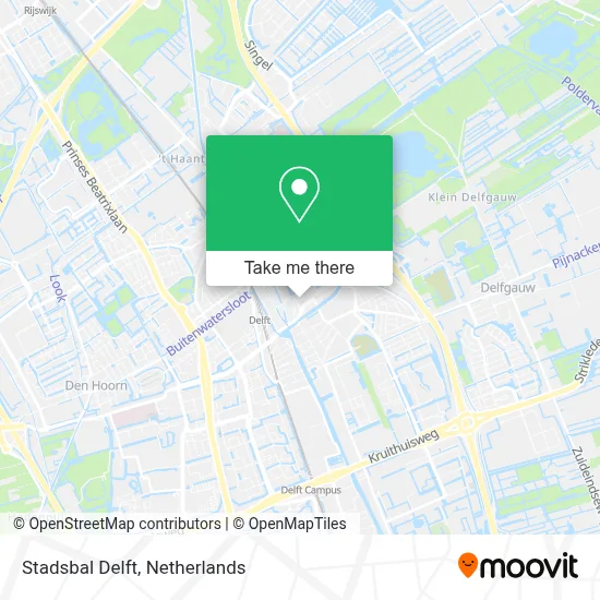Stadsbal Delft map