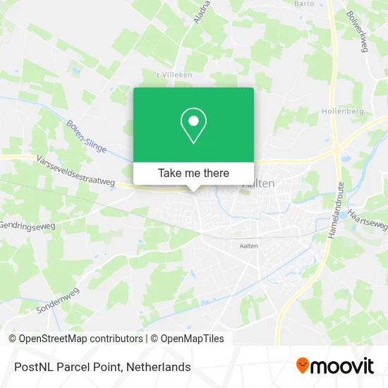 Postnl Pakketpunt map