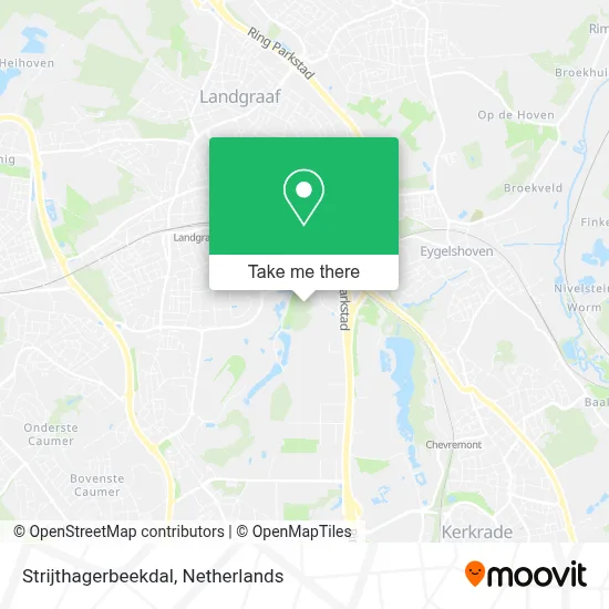 Strijthagerbeekdal map