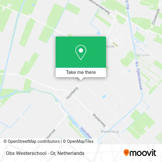 Obs Westerschool - Or map
