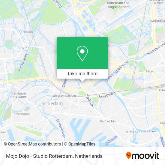Mojo Dojo - Studio Rotterdam map