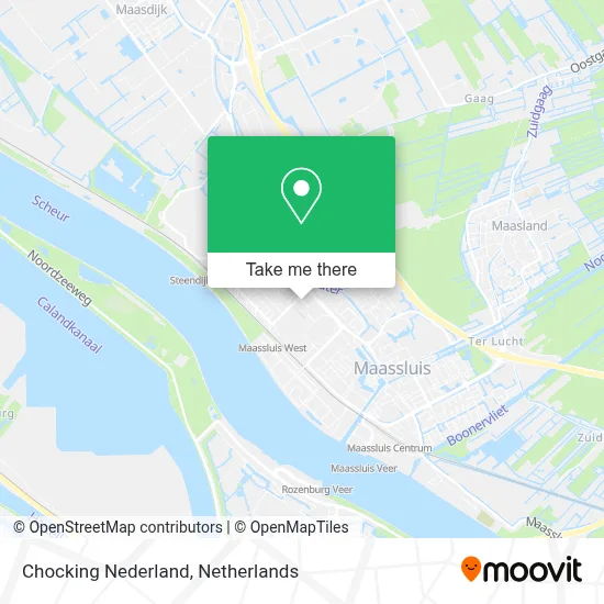 Chocking Nederland map
