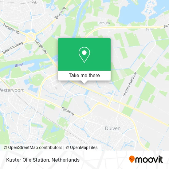 Kuster Olie Station map