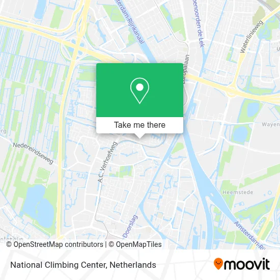 National Climbing Center map