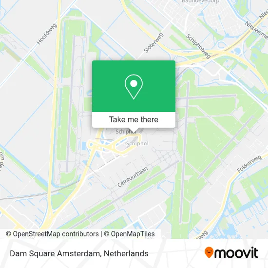 Dam Square Amsterdam Karte