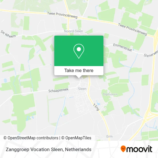 Zanggroep Vocation Sleen map