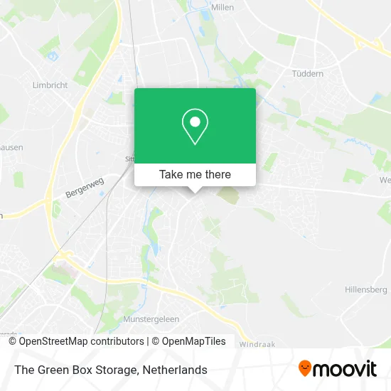 The Green Box Storage map