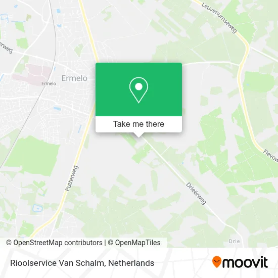 Rioolservice Van Schalm map