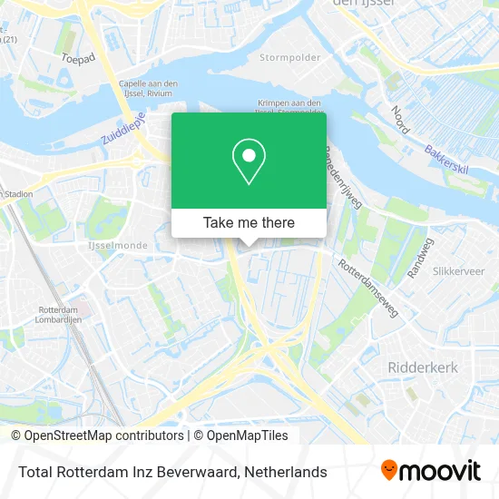 Total Rotterdam Inz Beverwaard map