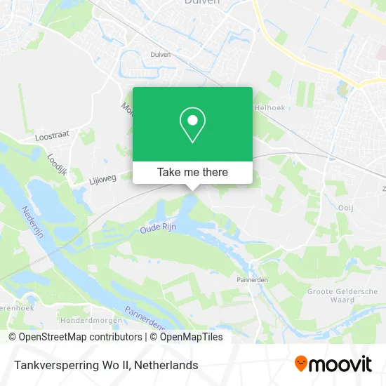 Tankversperring Wo II map