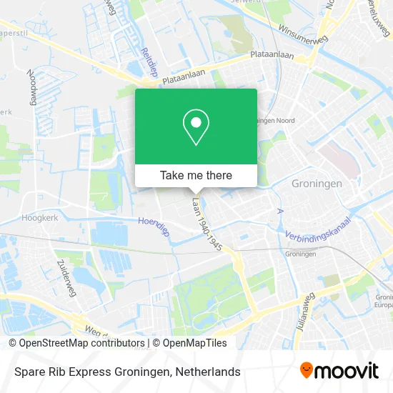 Spare Rib Express Groningen map