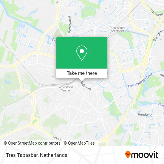 Tres Tapasbar map
