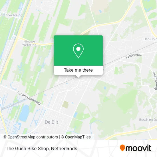The Gush Bike Shop map