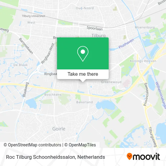 Roc Tilburg Schoonheidssalon map