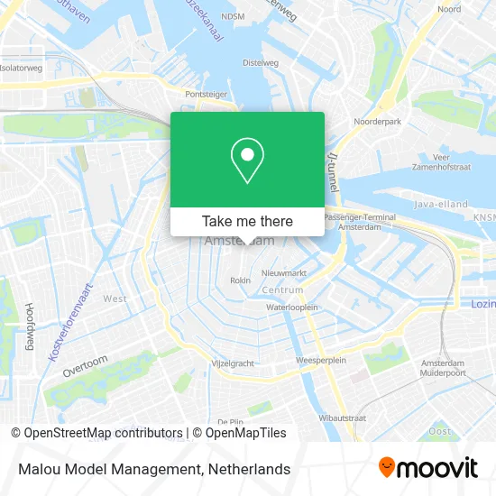 Malou Model Management map