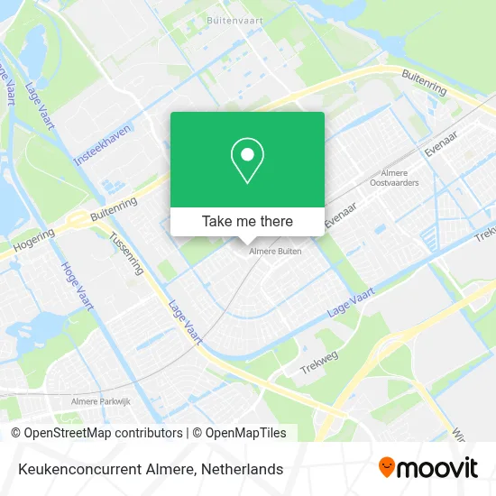 Keukenconcurrent Almere map