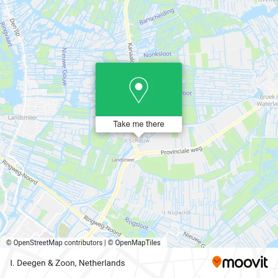 I. Deegen & Zoon map