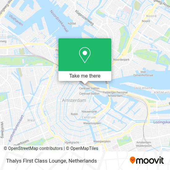 Thalys First Class Lounge Karte