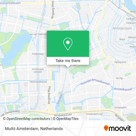 Multii Amsterdam map