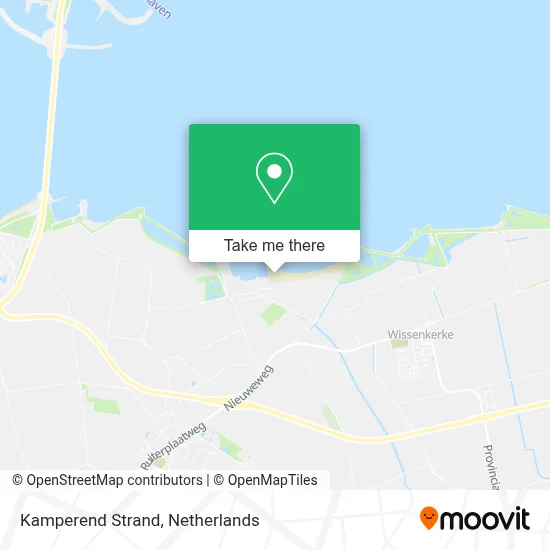 Kamperend Strand map