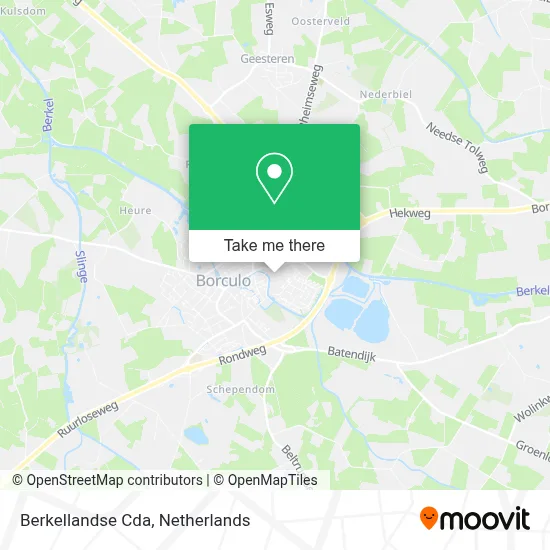 Berkellandse Cda map