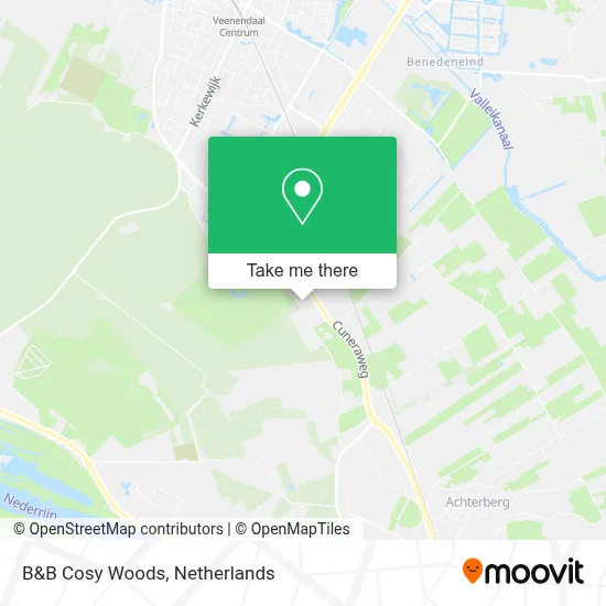 B&B Cosy Woods map