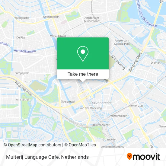 Muiterij Language Cafe map