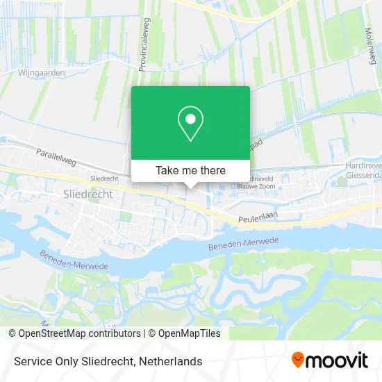 Service Only Sliedrecht map