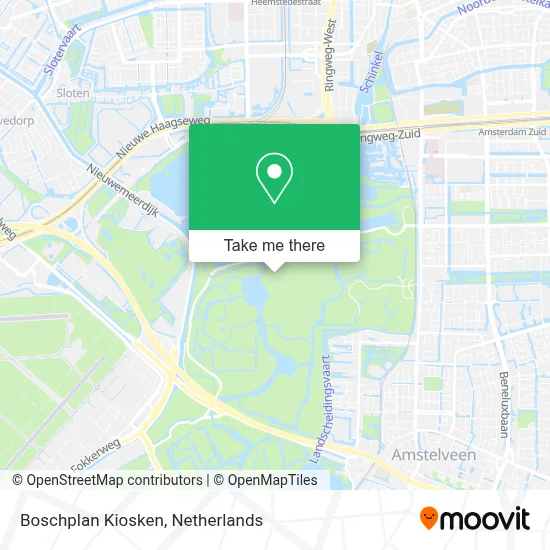Boschplan Kiosken map