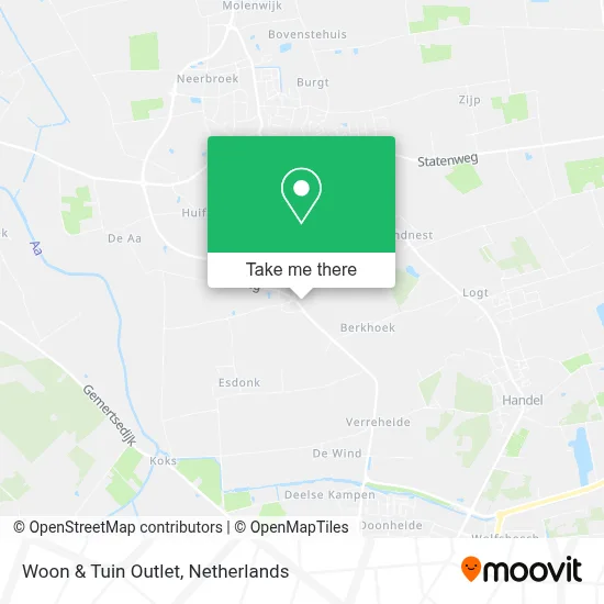 Woon & Tuin Outlet map