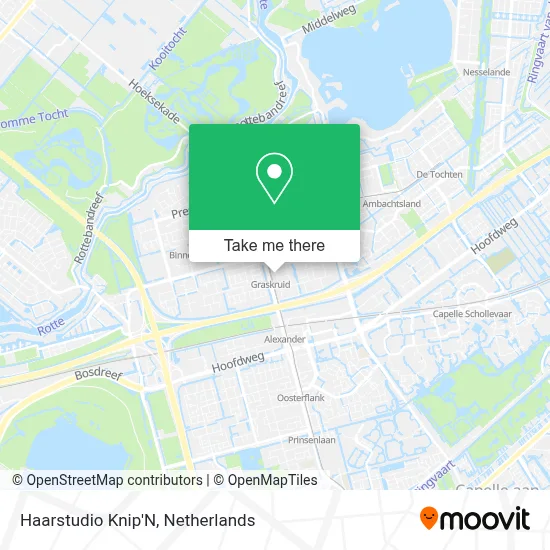 Haarstudio Knip'N map