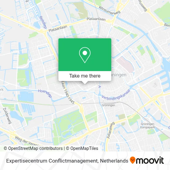 Expertisecentrum Conflictmanagement map