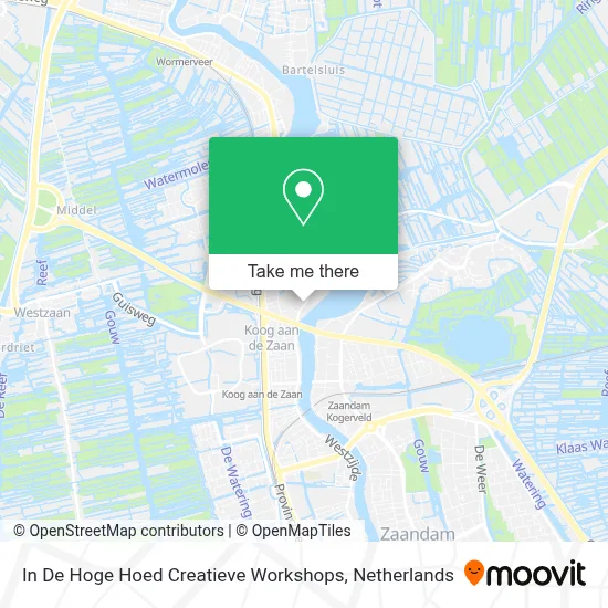 In De Hoge Hoed Creatieve Workshops map