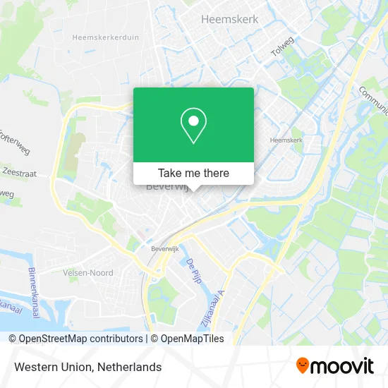 Western Union map