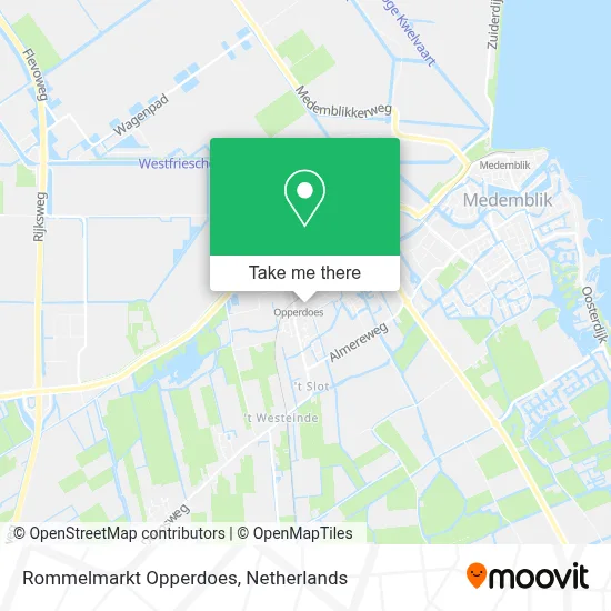 Rommelmarkt Opperdoes map