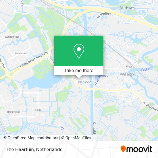 De Haartuin map